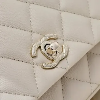 Chanel Crush Handle box Bag Kůže telecí AS4591 Meruňková
