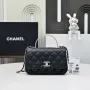 Chanel Crush Handle box Bag Kůže telecí AS4591 Černá