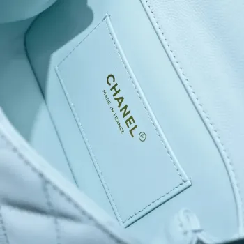 Chanel Crush Handle box Bag Kůže telecí AS4591 Modrá