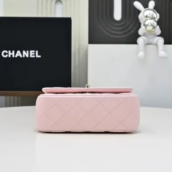 Chanel Crush Handle box Bag Kůže telecí AS4591 Růžová