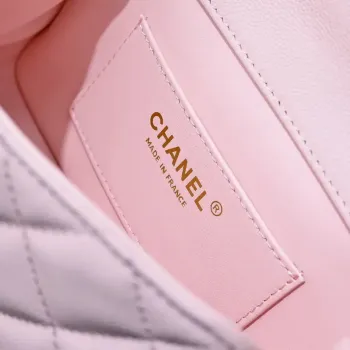 Chanel Crush Handle box Bag Kůže telecí AS4591 Růžová