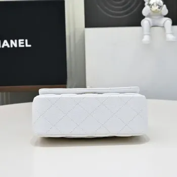 Chanel Crush Handle box Bag Kůže telecí AS4591 Bílá