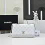 Chanel Crush Handle box Bag Kůže telecí AS5554 Bílá