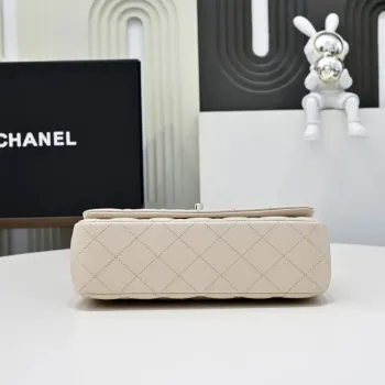 Chanel Crush Handle box Bag Kůže telecí AS5554 Meruňková