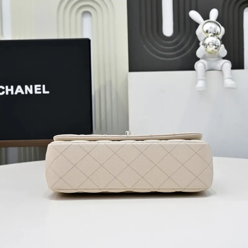 Chanel Crush Handle box Bag Kůže telecí AS5554 Meruňková