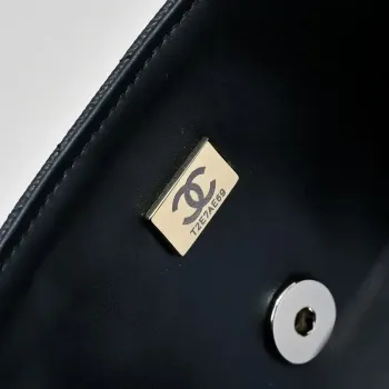 Chanel Crush Handle box Bag Kůže telecí AS5554 Černá