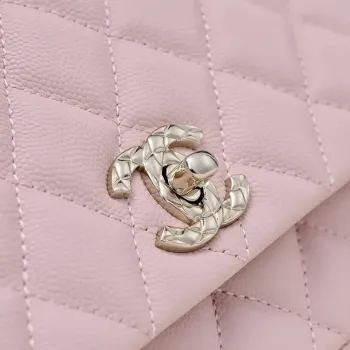 Chanel Crush Handle box Bag Kůže telecí AS5554 Růžová