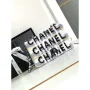 Chanel 25C Mini Classic Kabelka A69900 tvar písmena Stříbrná lesklá flitrová