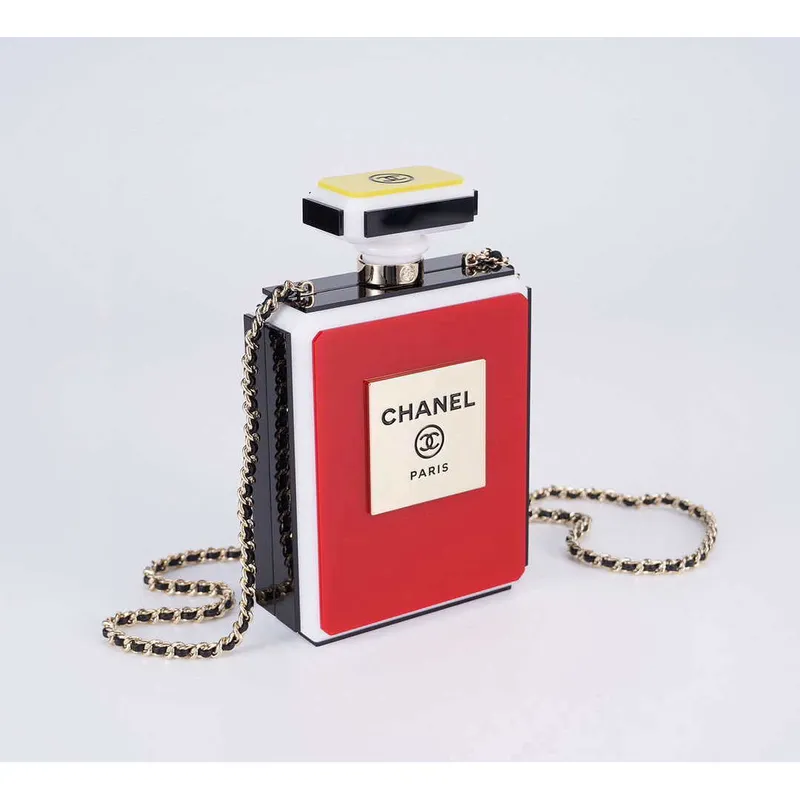 Chanel AS5341 Večerní taška Plexi smalt & zlatý tón kovu vícebarevná