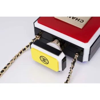 Chanel AS5341 Večerní taška Plexi smalt & zlatý tón kovu vícebarevná