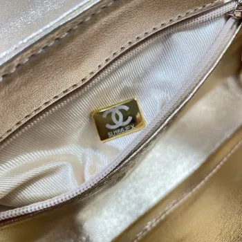 Chanel 25S Flap Zlatá Kůže Jehněčí Taška AP5485 zlatá