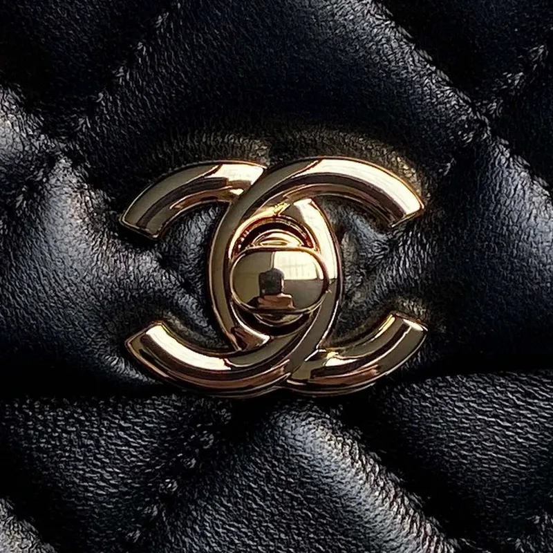 Chanel AP4592 25S Mini Flap černá jehněčí kůže zlato