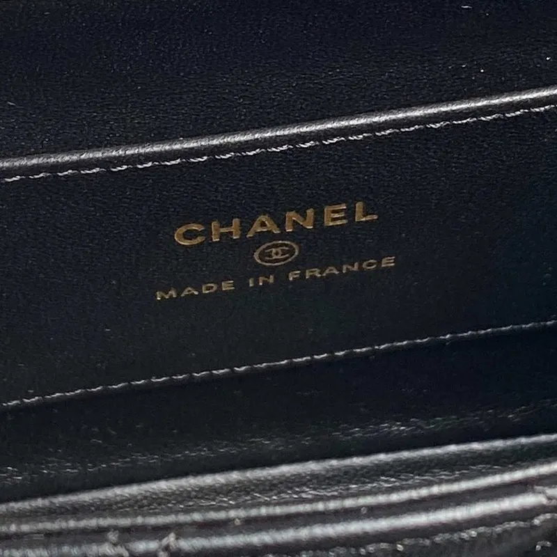 Chanel AP4592 25S Mini Flap černá jehněčí kůže zlato