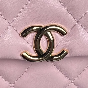 Chanel AP4593 25S Mini Flap jehněčí kůže růžové zlato