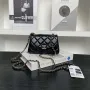 Chanel AP4593 25S Mini Flap jehněčí kůže černá zlato