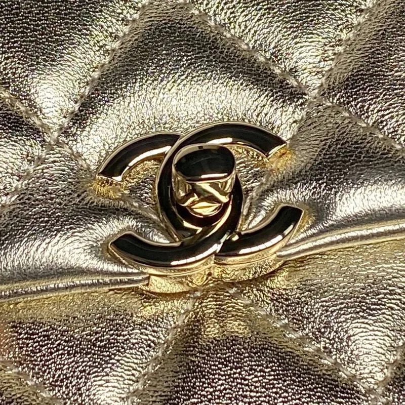 Chanel AP4592 25S Mini Flap jehněčí kůže zlato