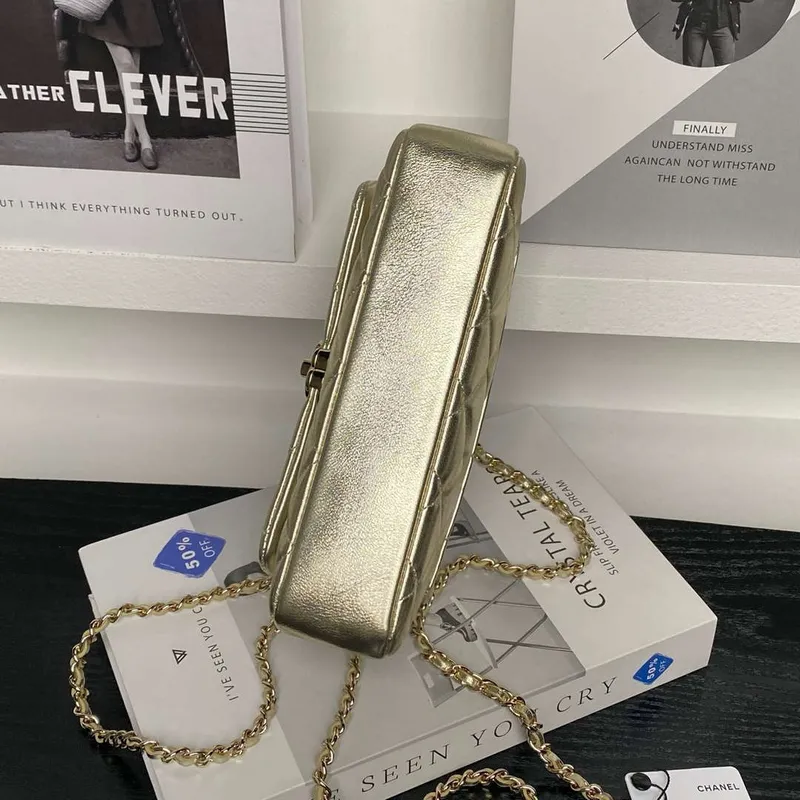 Chanel AP4592 25S Mini Flap jehněčí kůže zlato