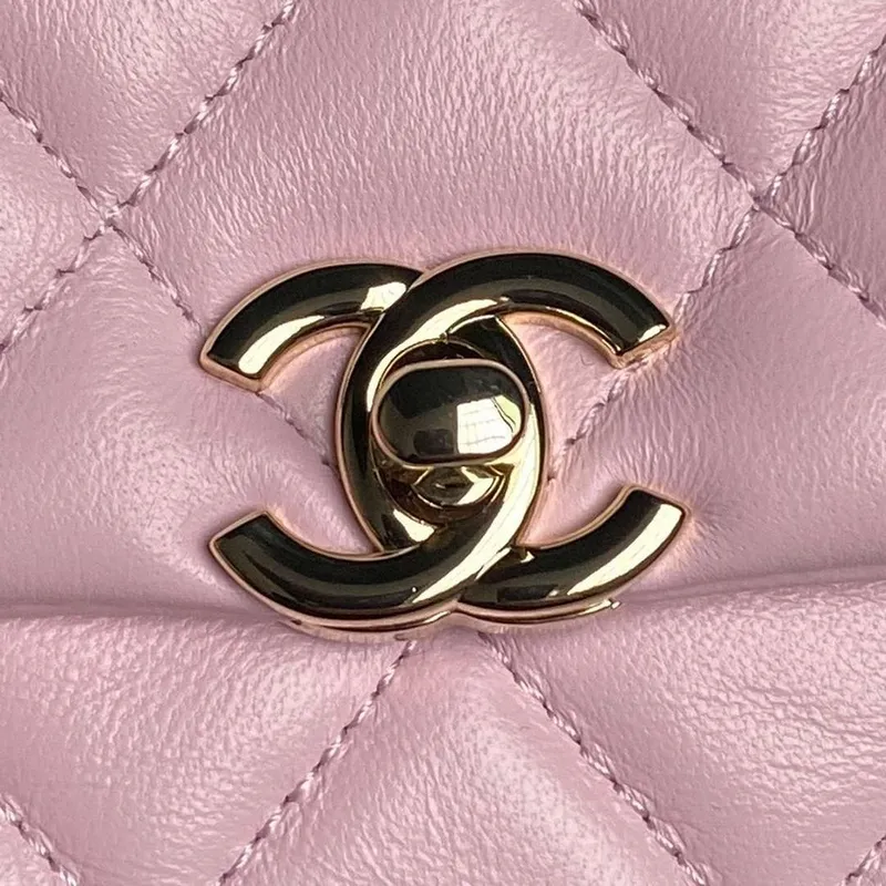 Chanel AP4592 25S Mini Flap jehněčí kůže růžové zlato