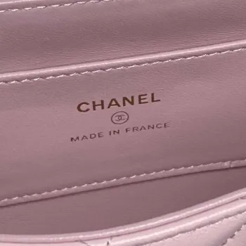 Chanel AP4592 25S Mini Flap jehněčí kůže růžové zlato