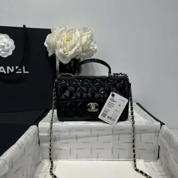 Chanel AS2431 Mini Classic Kabelka s horním držadlem z patentované telecí kůže CC19020