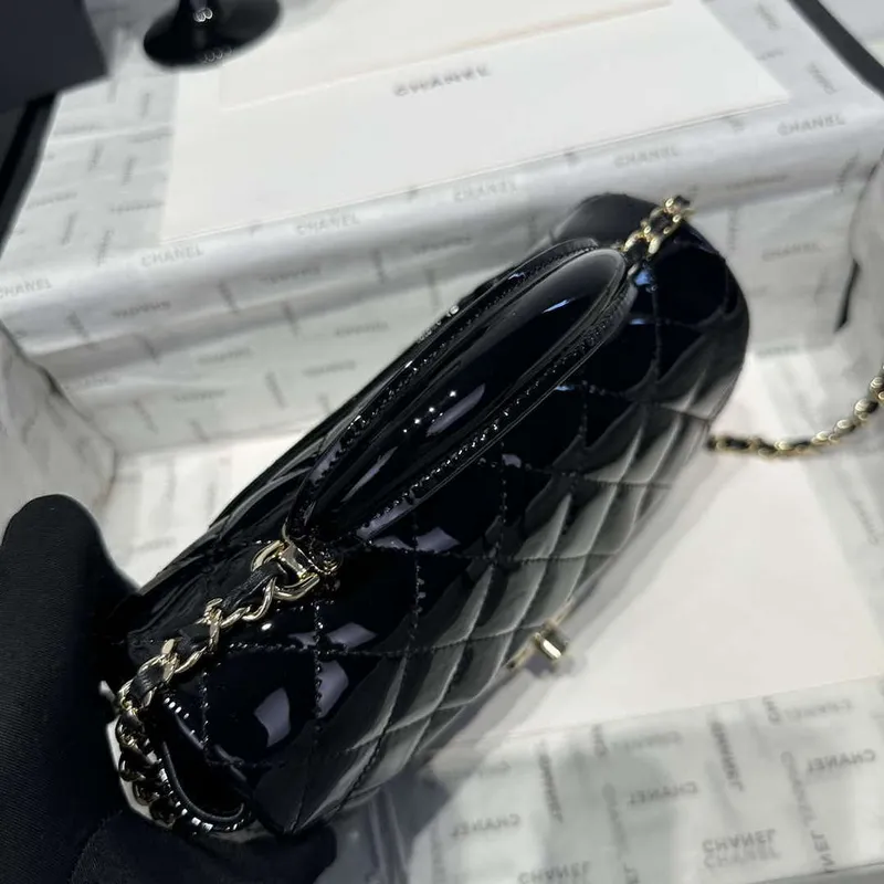 Chanel AS2431 Mini Classic Kabelka s horním držadlem z patentované telecí kůže CC19020