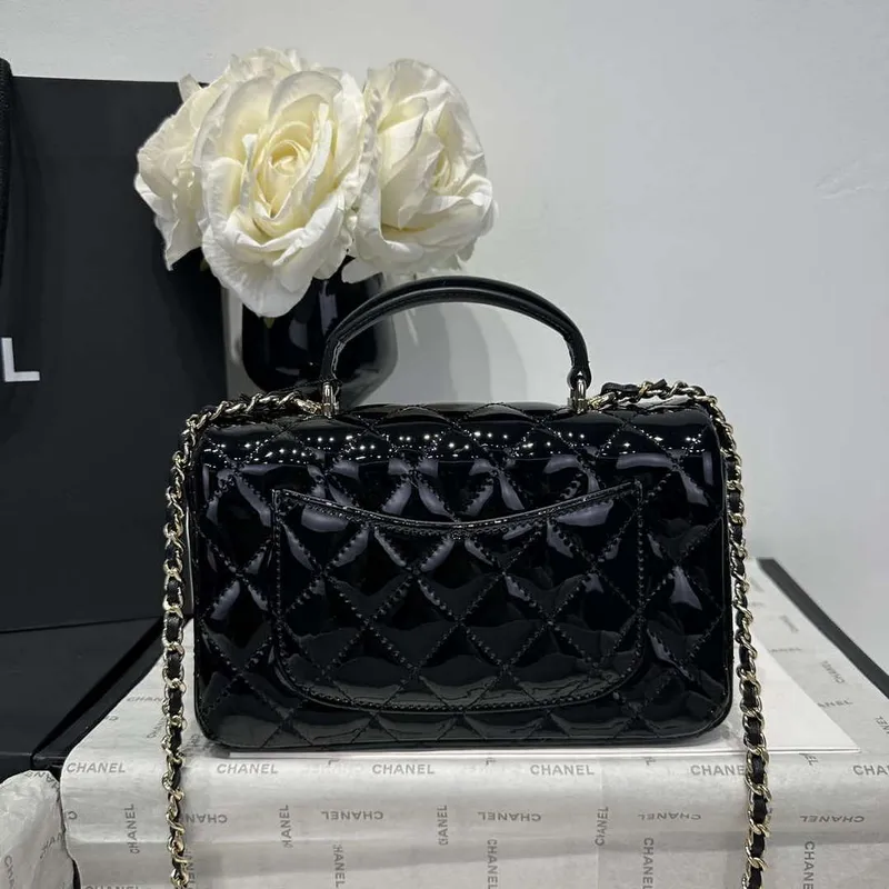 Chanel AS2431 Mini Classic Kabelka s horním držadlem z patentované telecí kůže CC19020