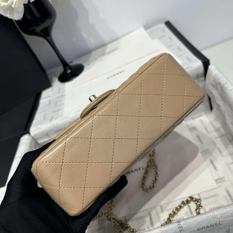 Chanel AS2431 Mini Classic Kabelka s Horním Uchem Jehněčí Kůže CC19019