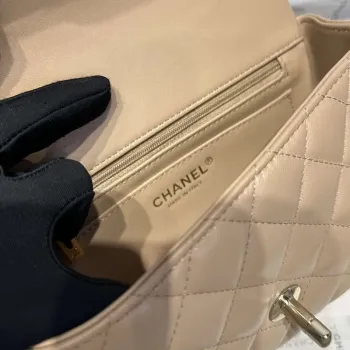 Chanel AS2431 Mini Classic Kabelka s Horním Uchem Jehněčí Kůže CC19019