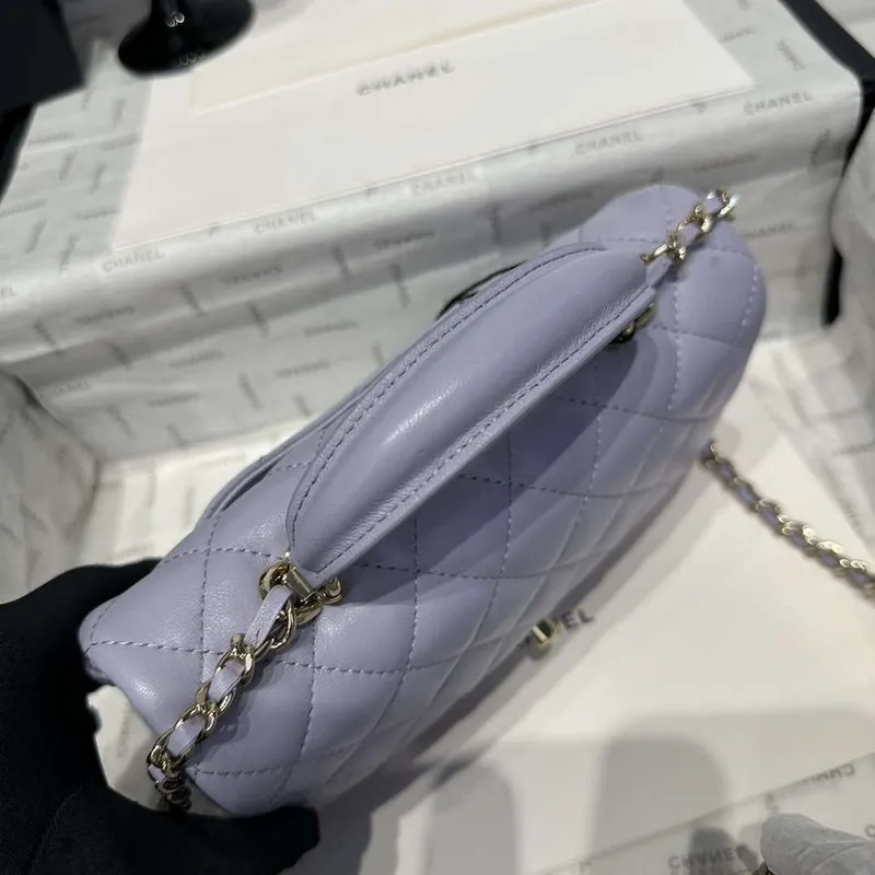 Chanel AS2431 Mini Classic Kabelka s Horním Uchem Jehněčí Kůže CC19018