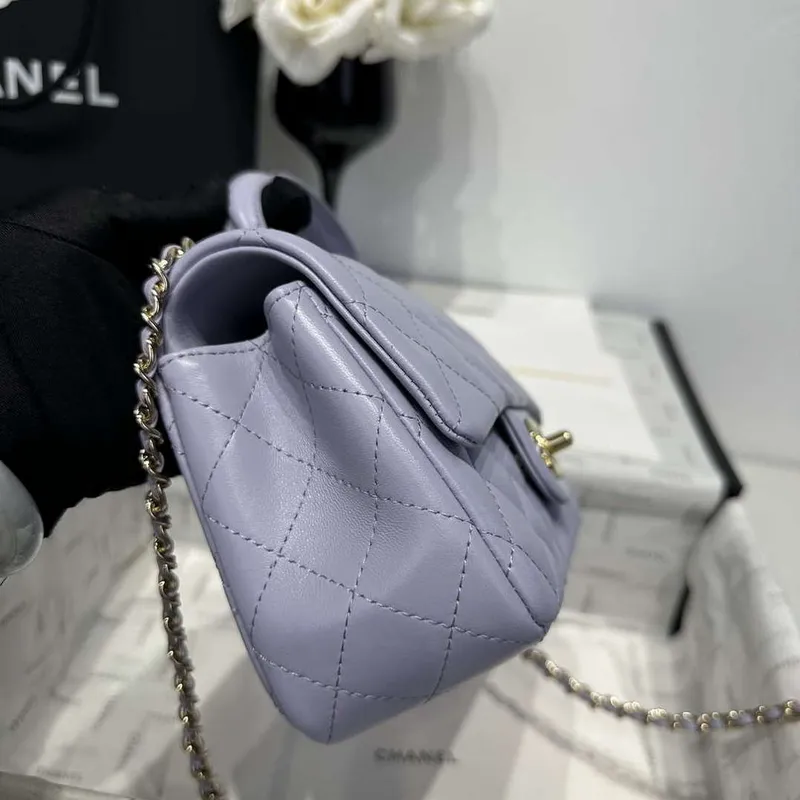 Chanel AS2431 Mini Classic Kabelka s Horním Uchem Jehněčí Kůže CC19018