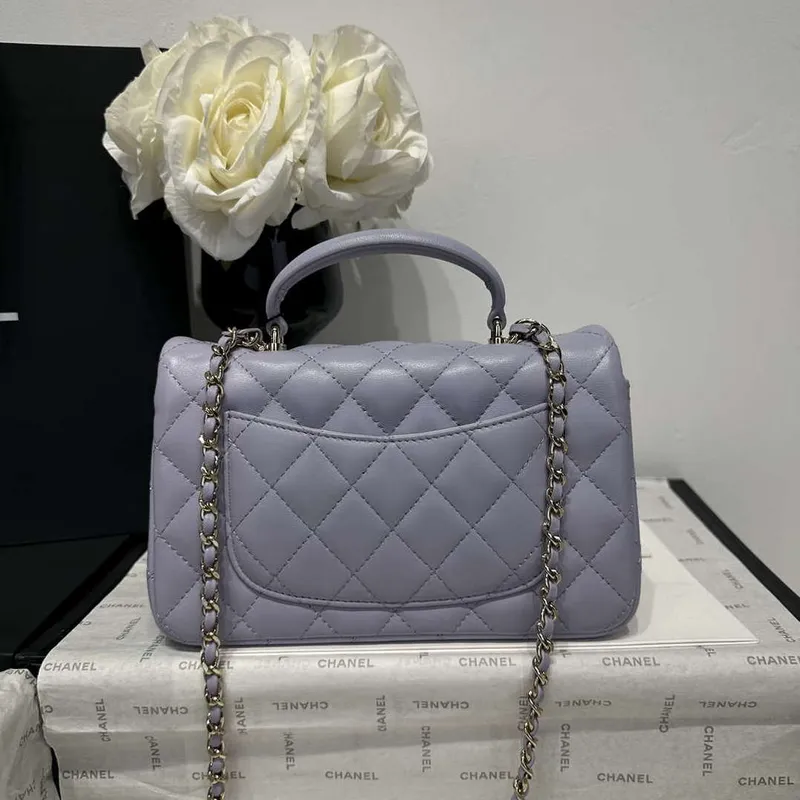 Chanel AS2431 Mini Classic Kabelka s Horním Uchem Jehněčí Kůže CC19018