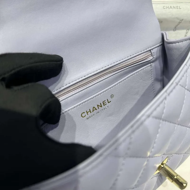 Chanel AS2431 Mini Classic Kabelka s Horním Uchem Jehněčí Kůže CC19018