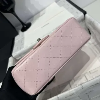 Chanel AS2431 Mini Classic Kabelka s Horním Uchem Jehněčí Kůže CC19017