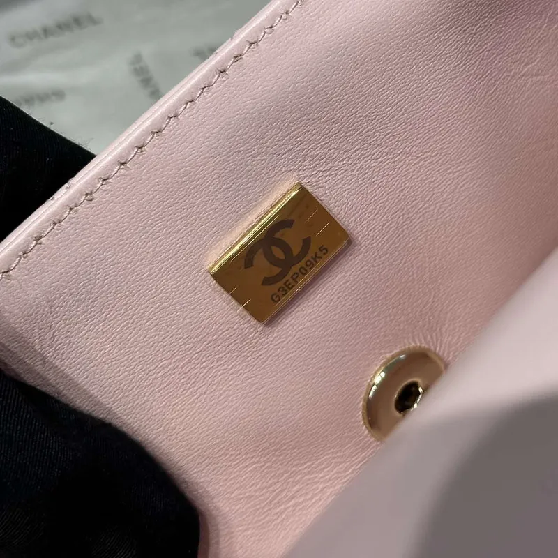 Chanel AS2431 Mini Classic Kabelka s Horním Uchem Jehněčí Kůže CC19017