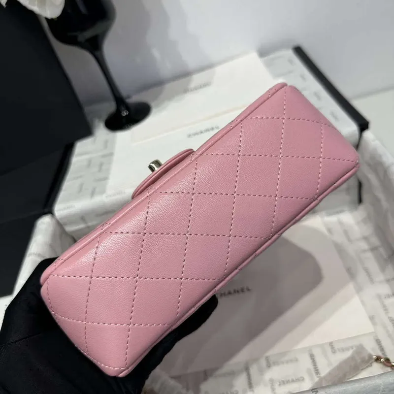 Chanel AS2431 Mini Classic Kabelka s Horním Uchem Jehněčí Kůže CC19016