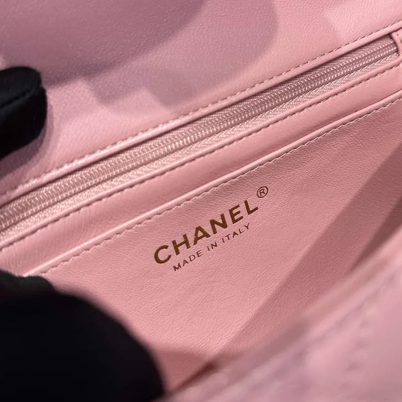 Chanel AS2431 Mini Classic Kabelka s Horním Uchem Jehněčí Kůže CC19016