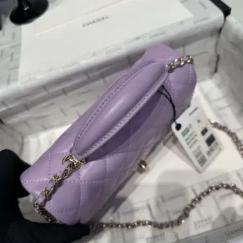 Chanel AS2431 Mini Classic Kabelka s Horním Uchem Z Jehněčí Kůže CC19015