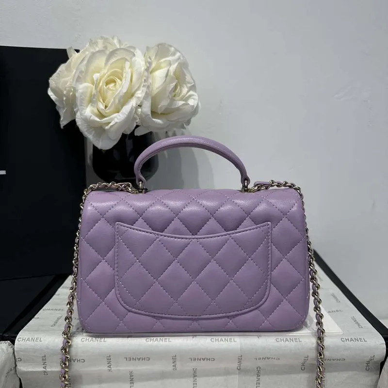 Chanel AS2431 Mini Classic Kabelka s Horním Uchem Z Jehněčí Kůže CC19015