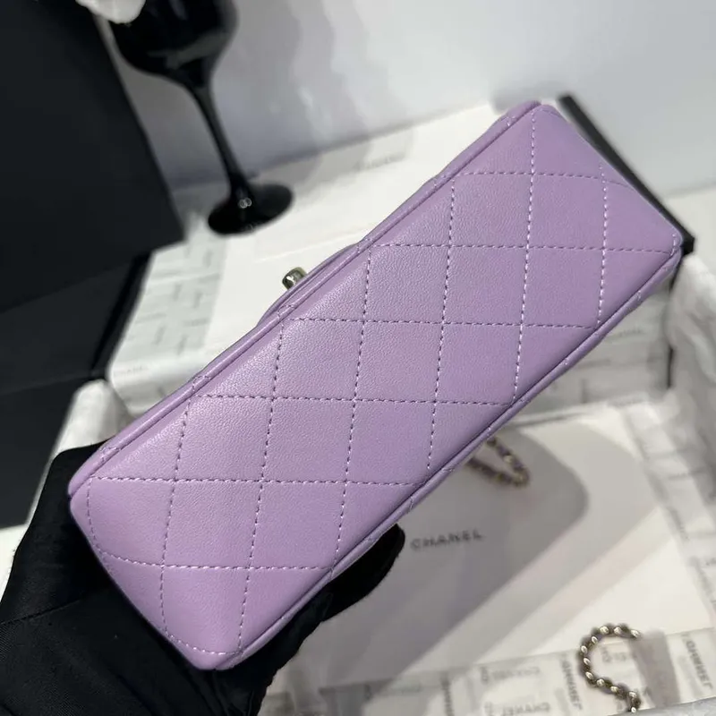 Chanel AS2431 Mini Classic Kabelka s Horním Uchem Z Jehněčí Kůže CC19015