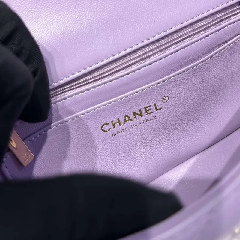 Chanel AS2431 Mini Classic Kabelka s Horním Uchem Z Jehněčí Kůže CC19015