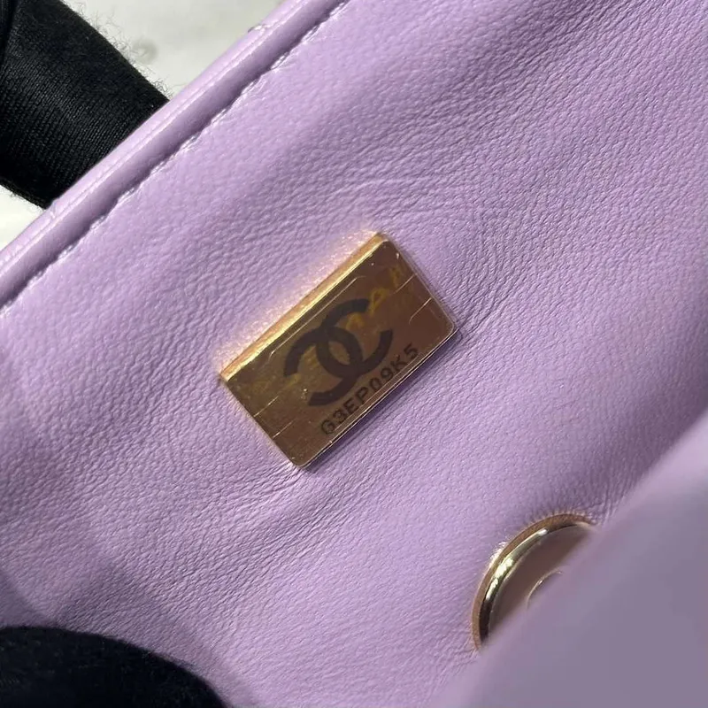 Chanel AS2431 Mini Classic Kabelka s Horním Uchem Z Jehněčí Kůže CC19015