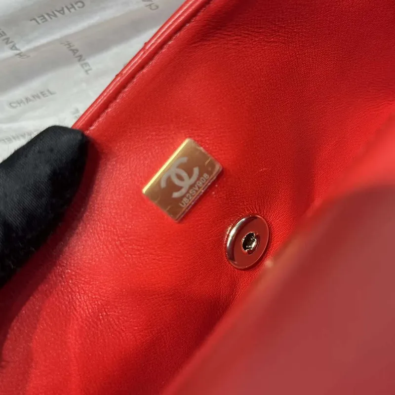 Chanel AS2431 Mini Classic Kabelka s Horním Uchem Jehněčí Kůže CC19014