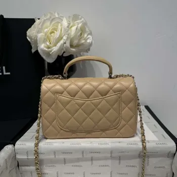 Chanel AS2431 Mini Classic Kabelka s Horním Uchem Jehněčí Kůže CC19013