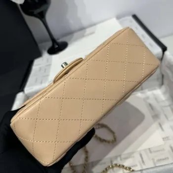 Chanel AS2431 Mini Classic Kabelka s Horním Uchem Jehněčí Kůže CC19013