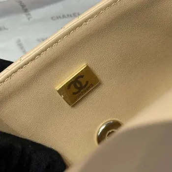 Chanel AS2431 Mini Classic Kabelka s Horním Uchem Jehněčí Kůže CC19013
