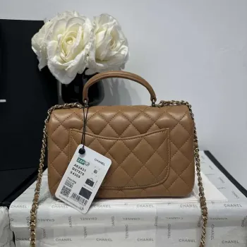 Chanel AS2431 Mini Classic Kabelka s Horním Uchem Jehněčí Kůže CC19012