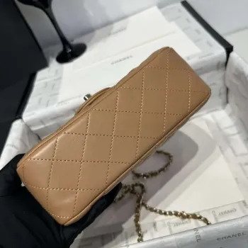 Chanel AS2431 Mini Classic Kabelka s Horním Uchem Jehněčí Kůže CC19012