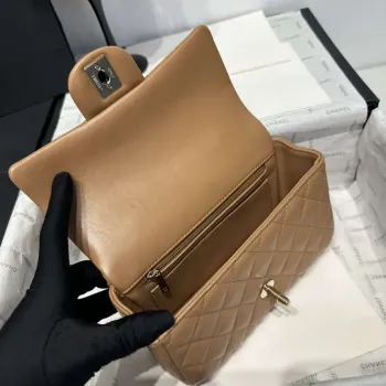 Chanel AS2431 Mini Classic Kabelka s Horním Uchem Jehněčí Kůže CC19012