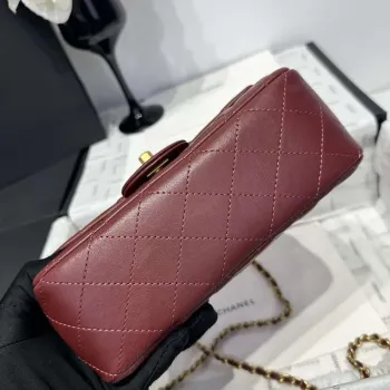 Chanel AS2431 Mini Classic Kabelka s Horním Uchem Jehněčí Kůže CC19011