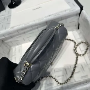 Chanel AS2431 Mini Classic Kabelka s Horním Uchem Z Jehněčí Kůže CC19010